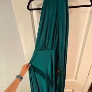 Always Stunning Convertible Emerald Green Maxi Dress